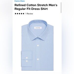 NWT Calvin Klein dress shirt size 16 32/33 large